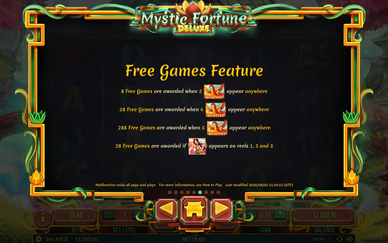 Règles du jeu, page 8 — Mystic Fortune Deluxe