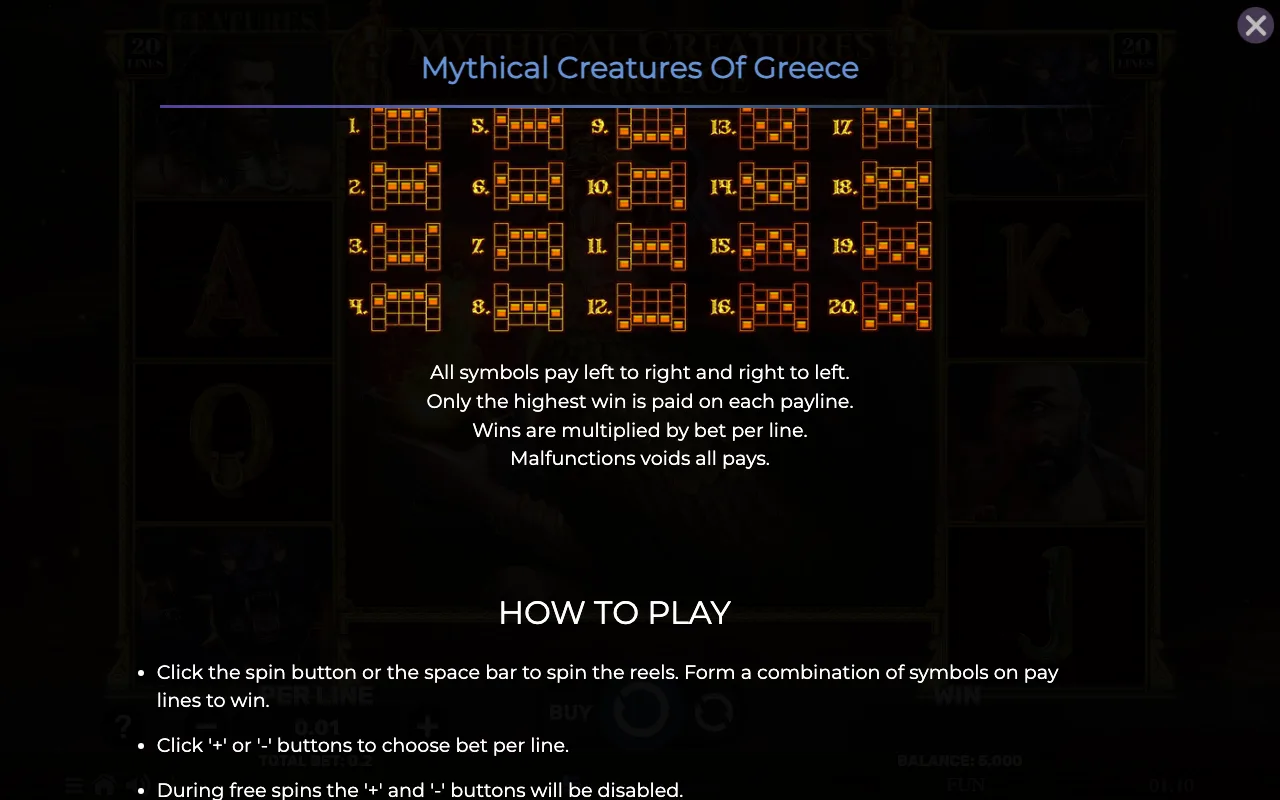 Game rules, page 6 — Mythical Creatures of Greece