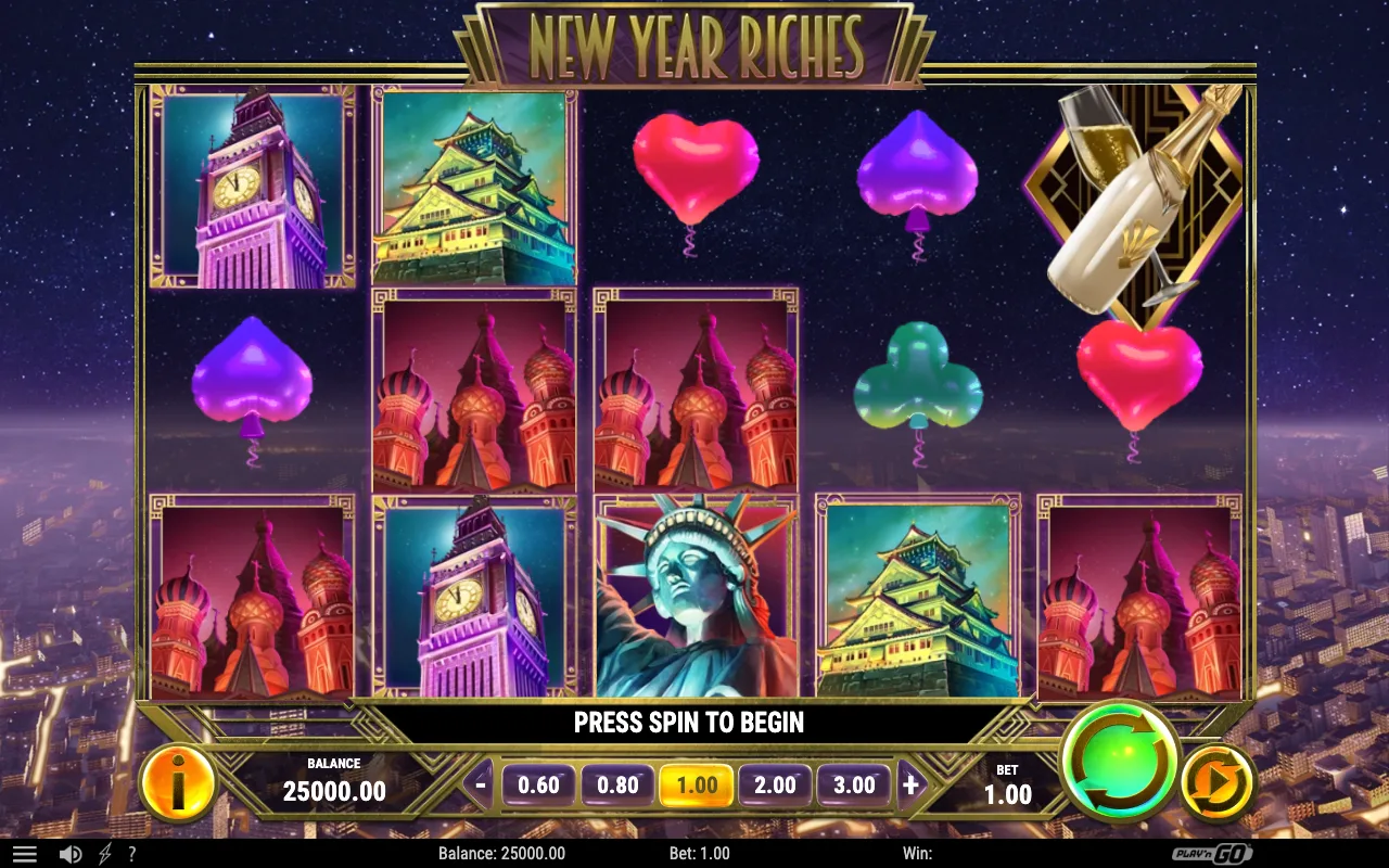 The base game — New Year Riches
