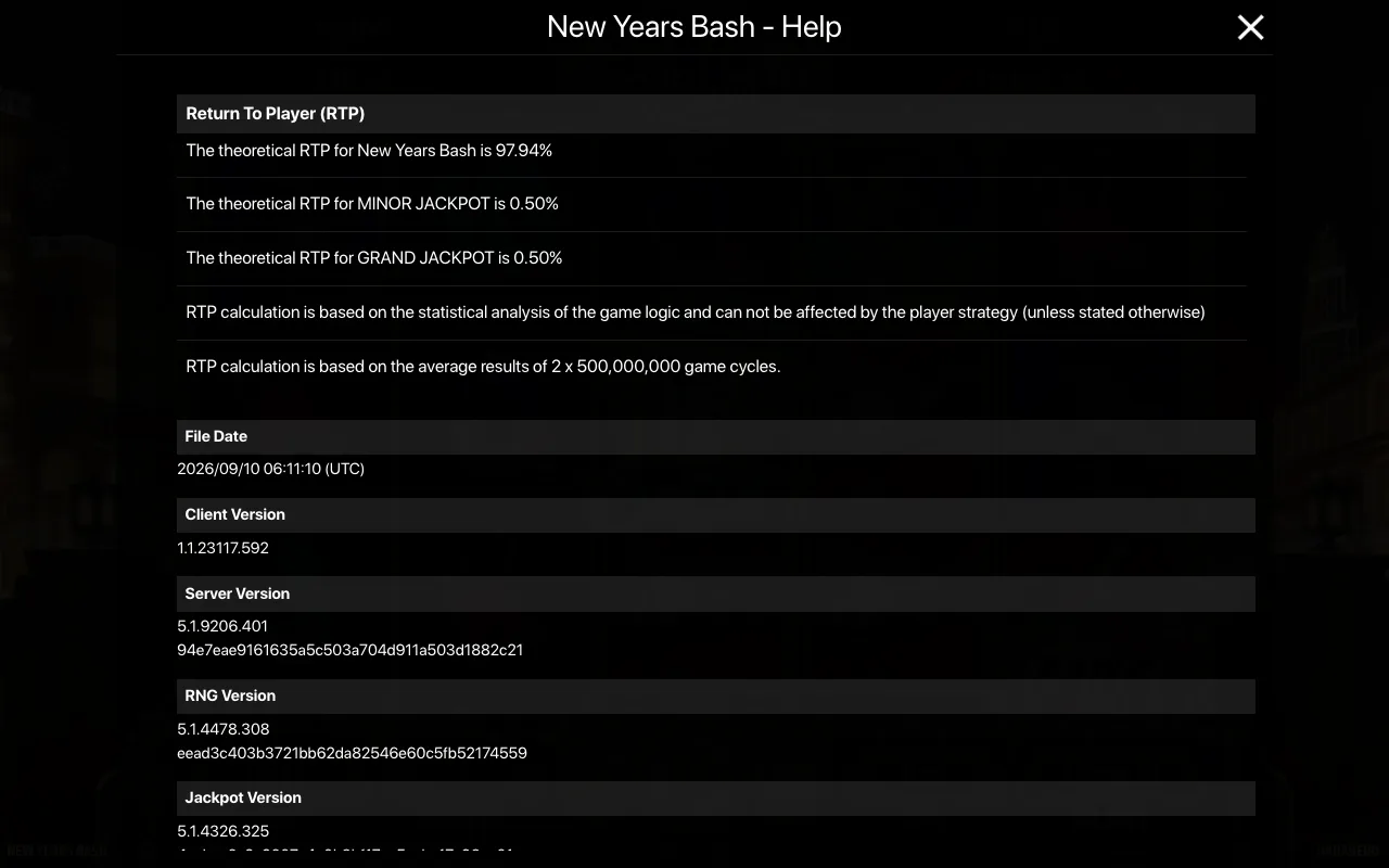 Règles du jeu, page 2 — New Years Bash