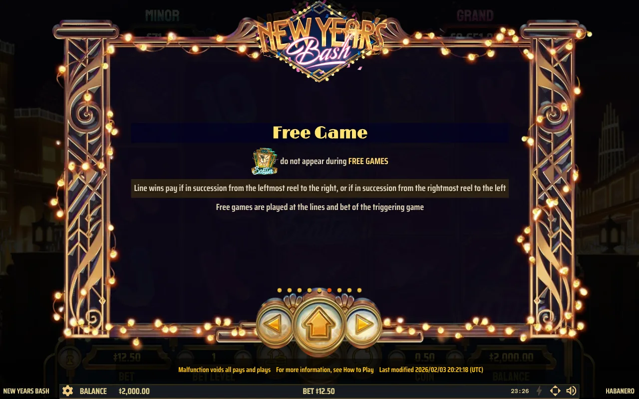 Règles du jeu, page 8 — New Years Bash