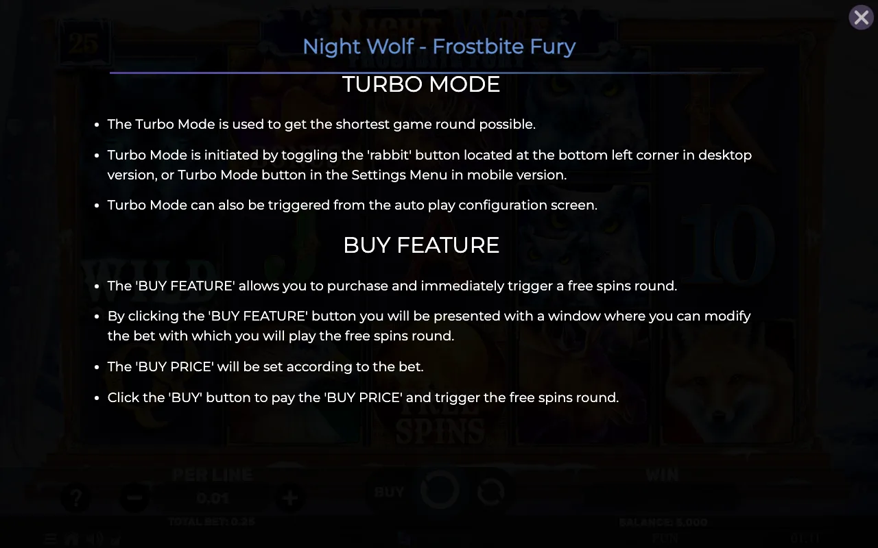 Game rules, page 8 — Night Wolf Frostbite Fury