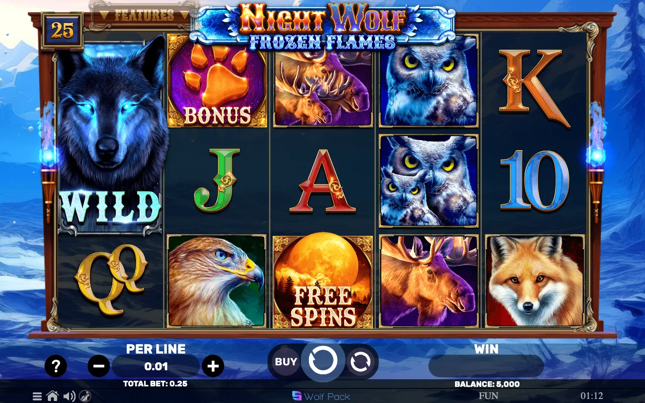 The base game — Night Wolf Frozen Flames