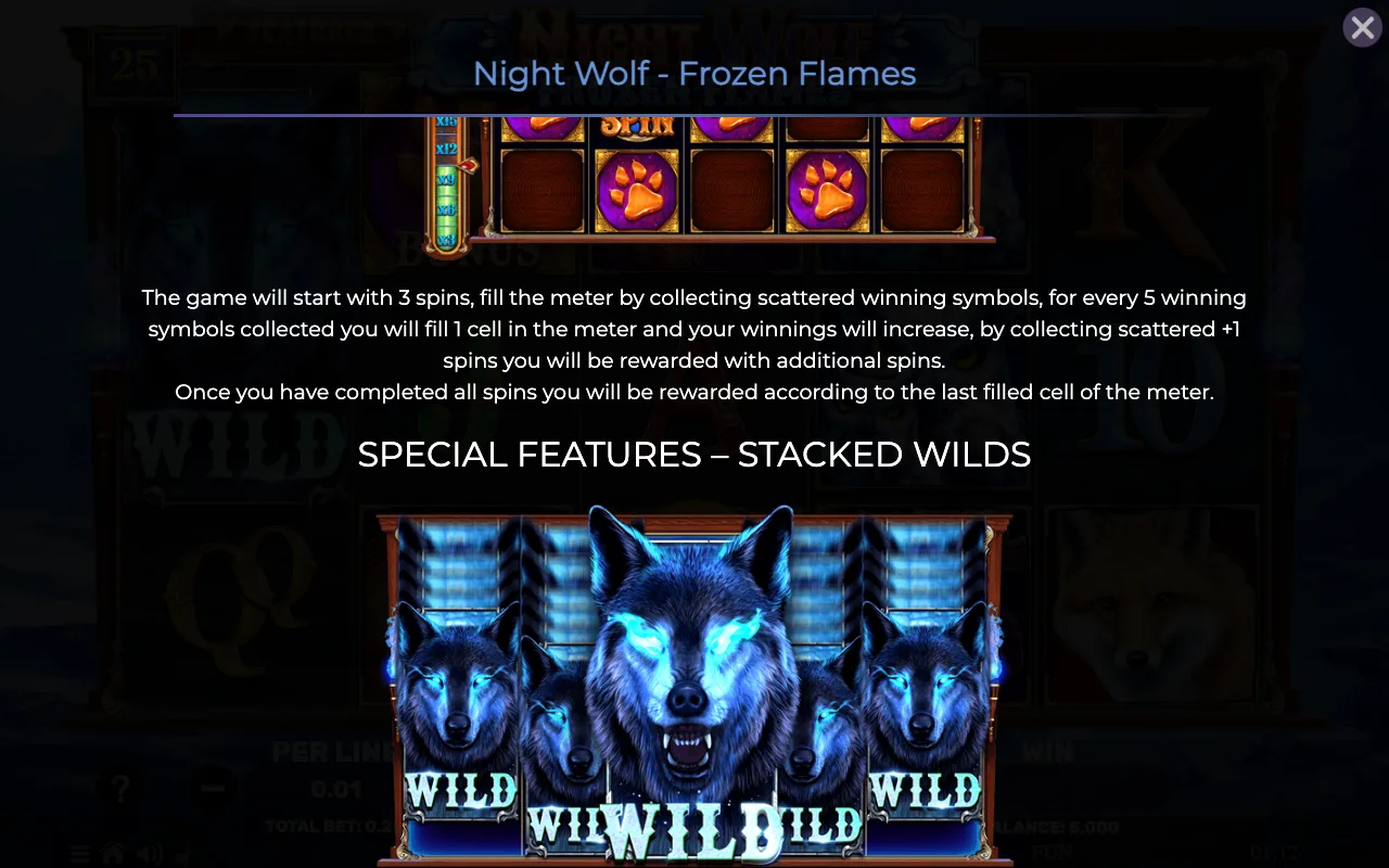Game rules, page 2 — Night Wolf Frozen Flames