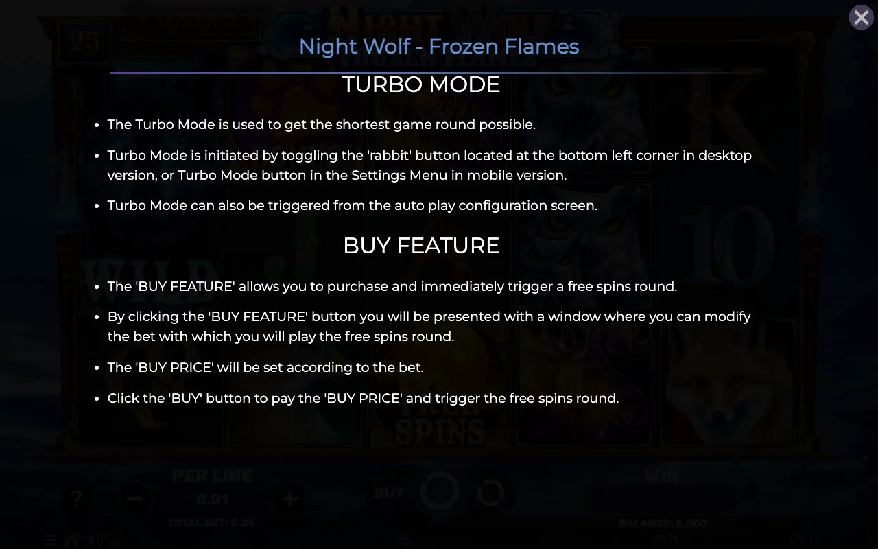 Game rules, page 8 — Night Wolf Frozen Flames