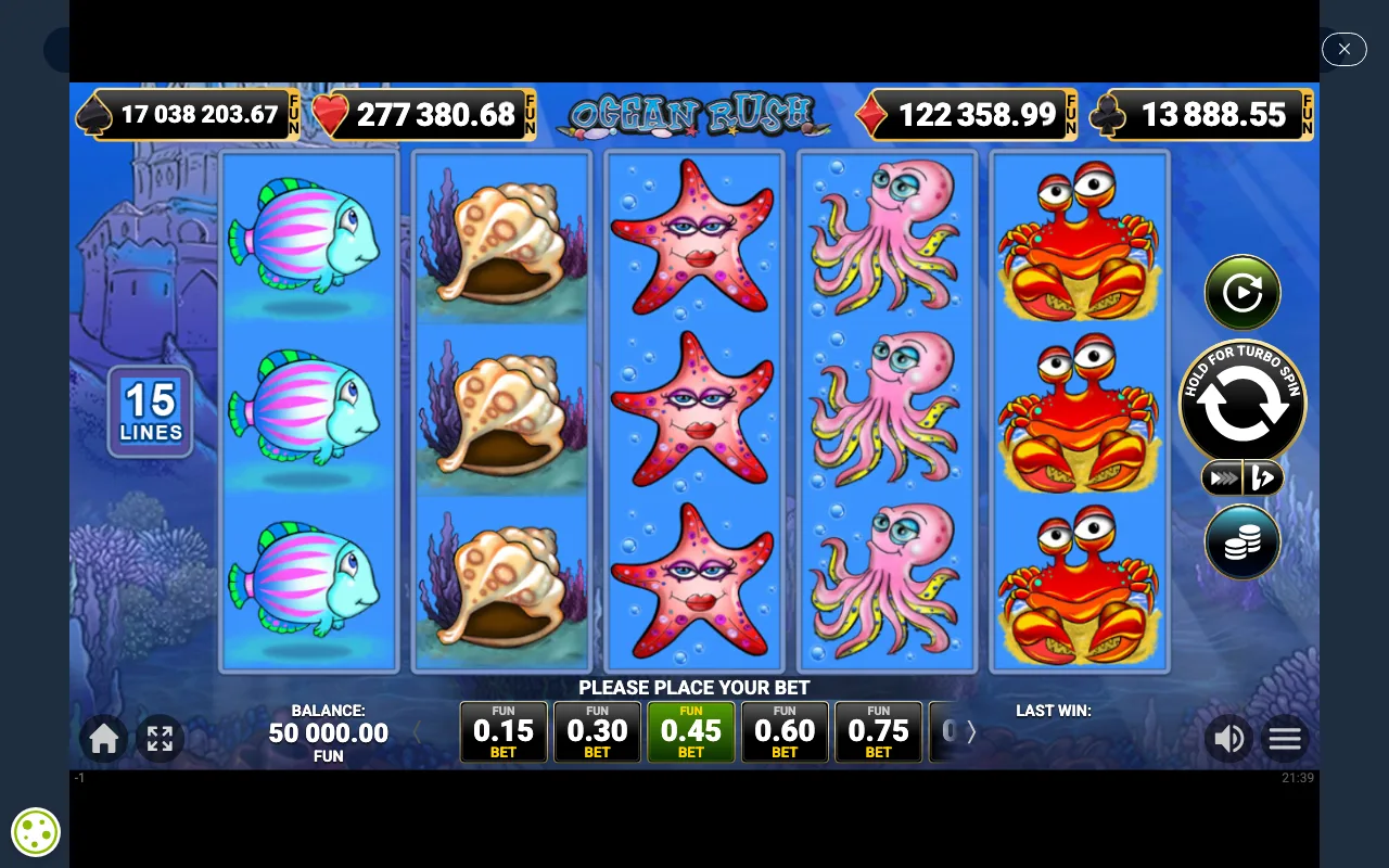 The base game — Ocean Rush