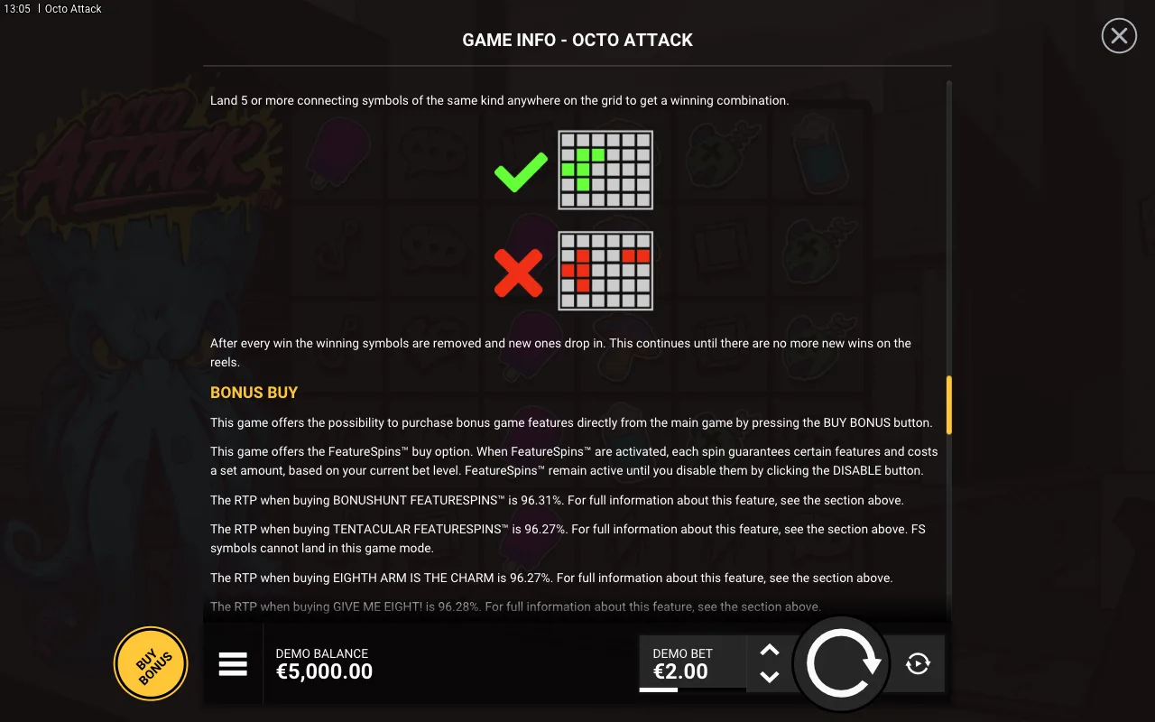 Bonus buy — Octo Attack