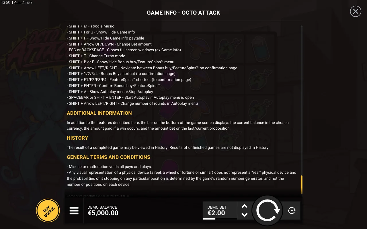 Game rules, page 9 — Octo Attack