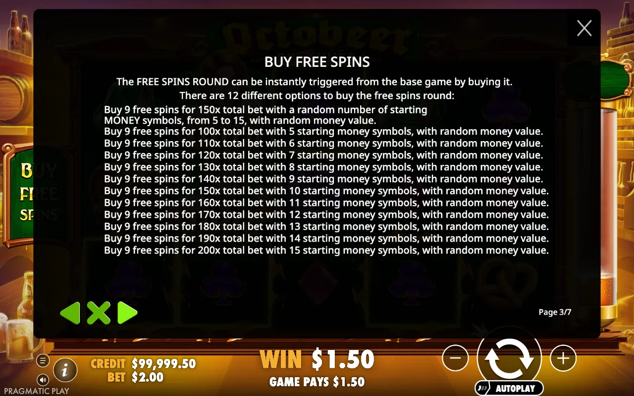 Buy free spins — Octobeer Fortunes