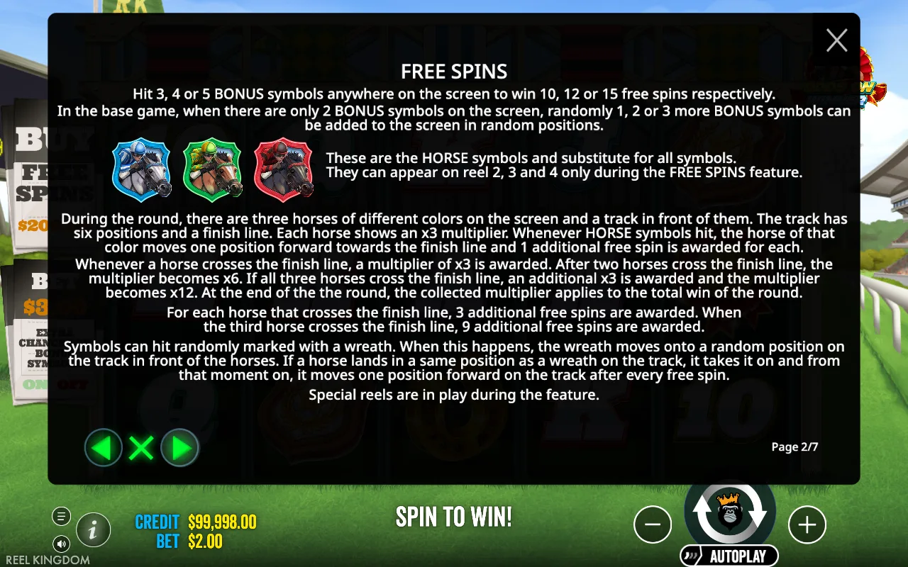 Free spins — Odds on Winner