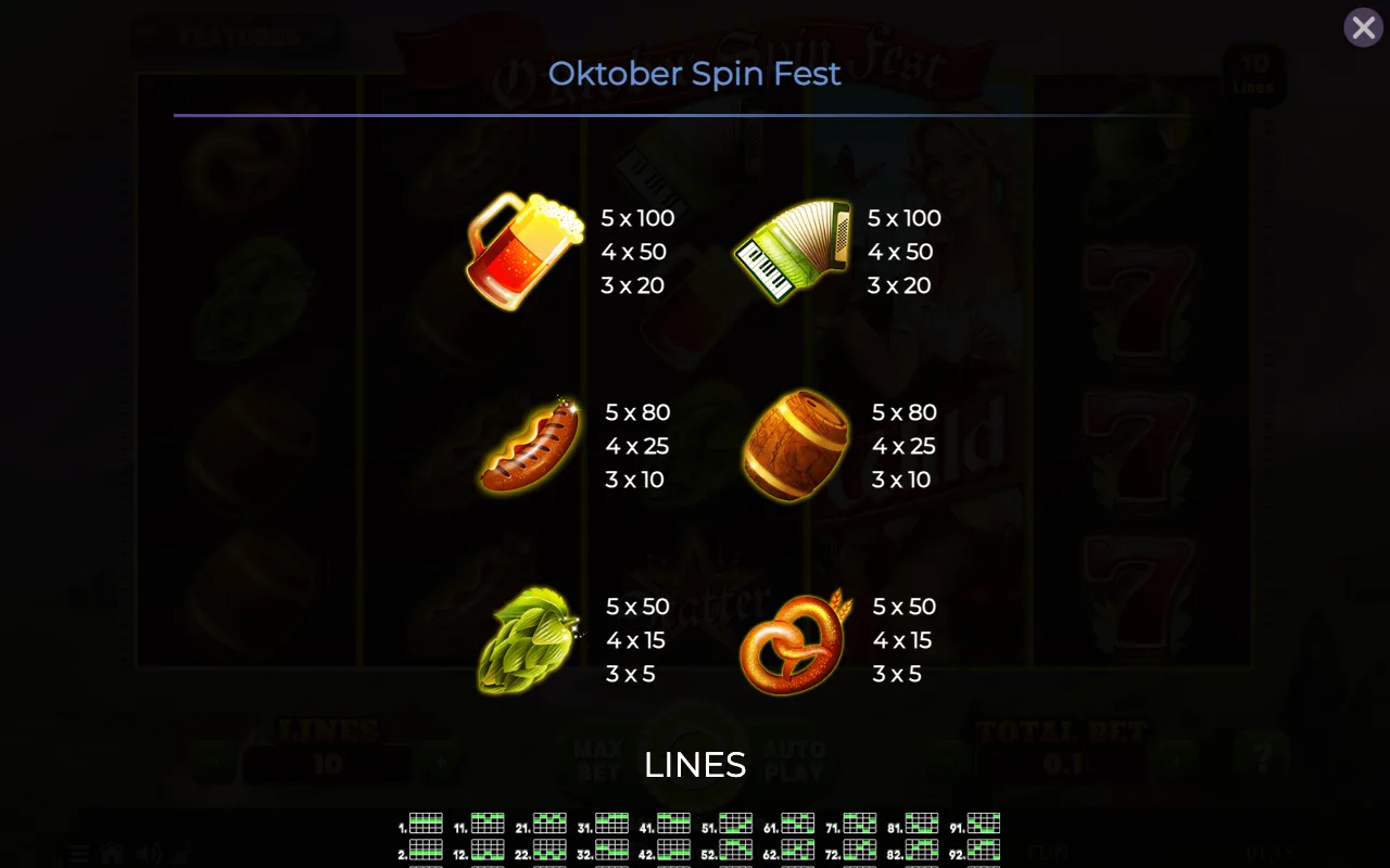 Game rules, page 2 — Oktober Spin Fest