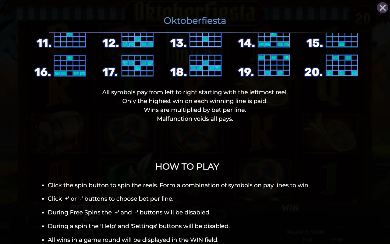 Game rules, page 6 — Oktoberfiesta