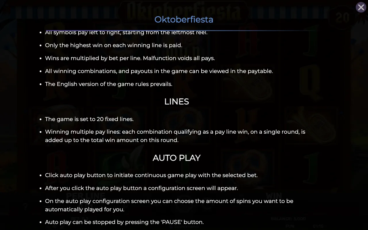 Game rules, page 7 — Oktoberfiesta