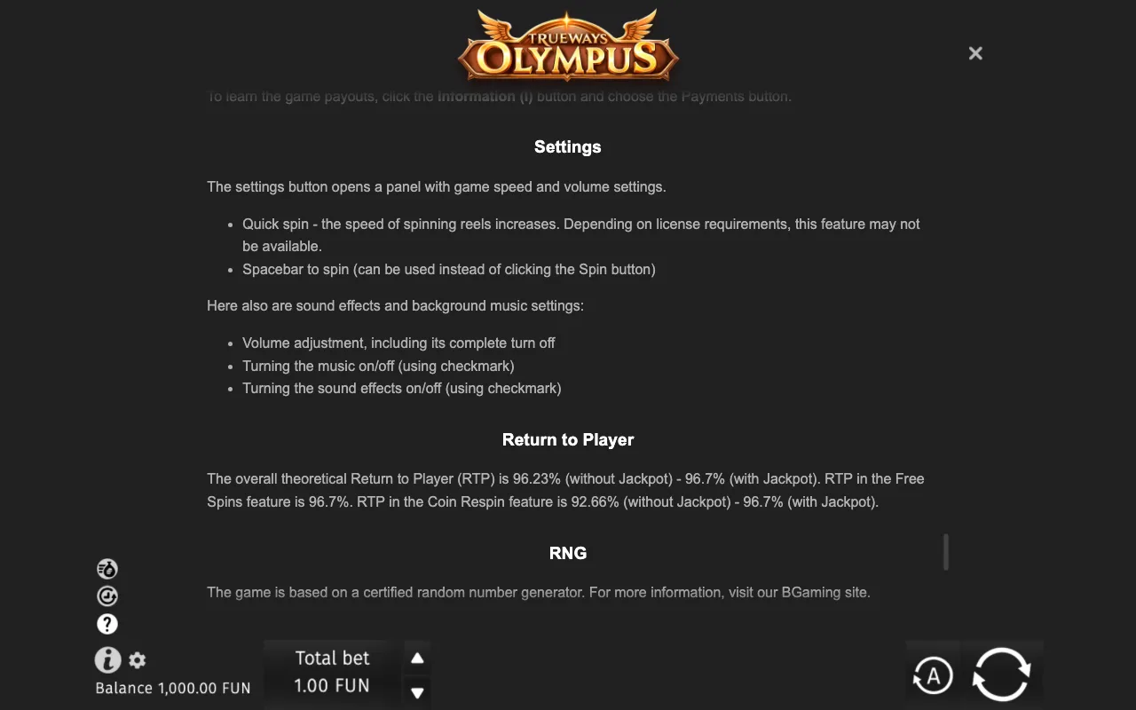 Game rules, page 10 — Olympus TrueWays