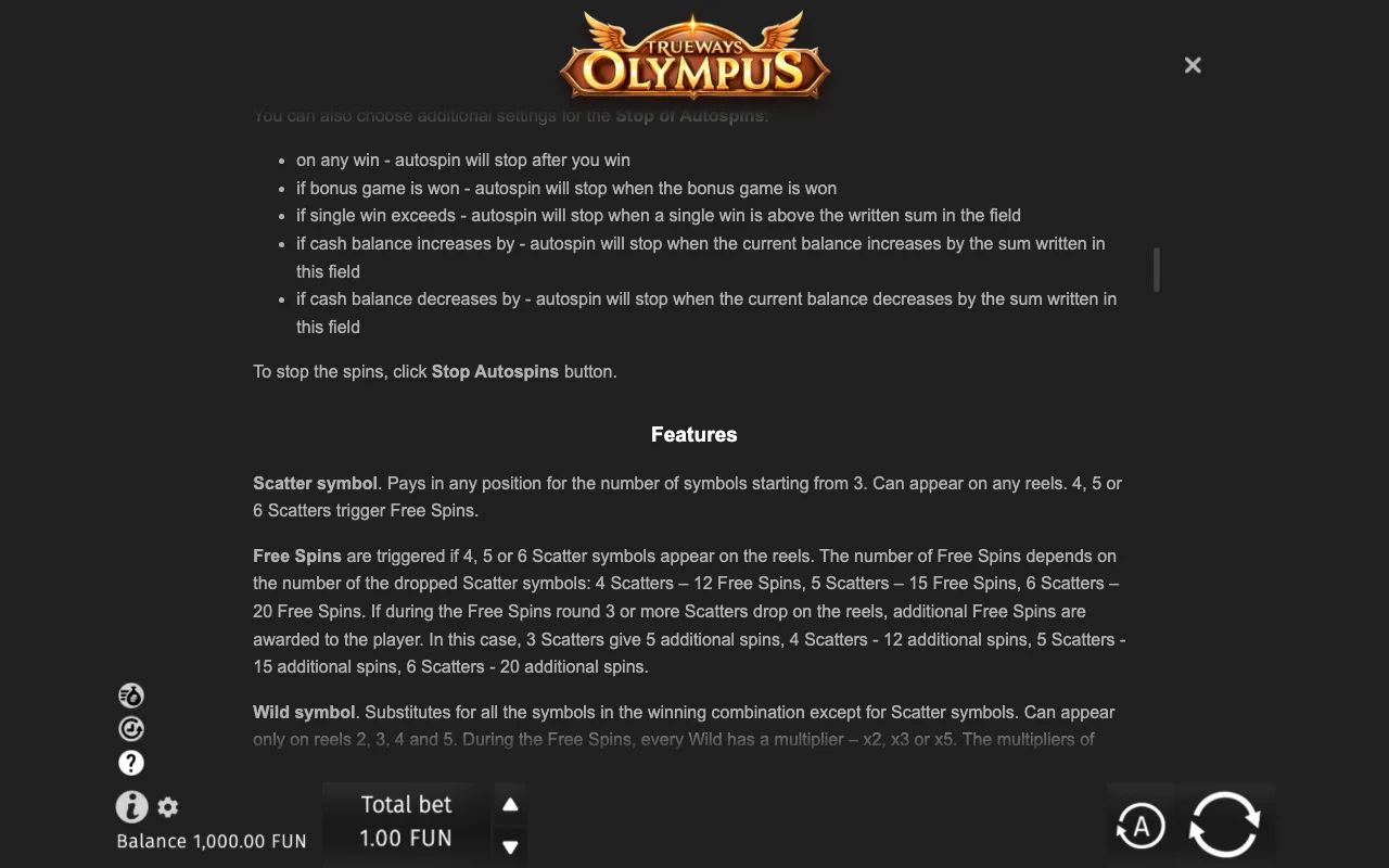 Game rules, page 7 — Olympus TrueWays