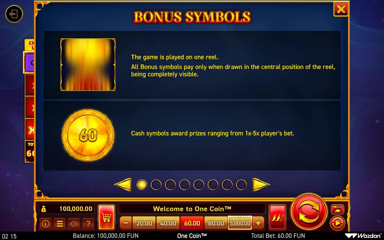 Game rules, page 1 — One Coin