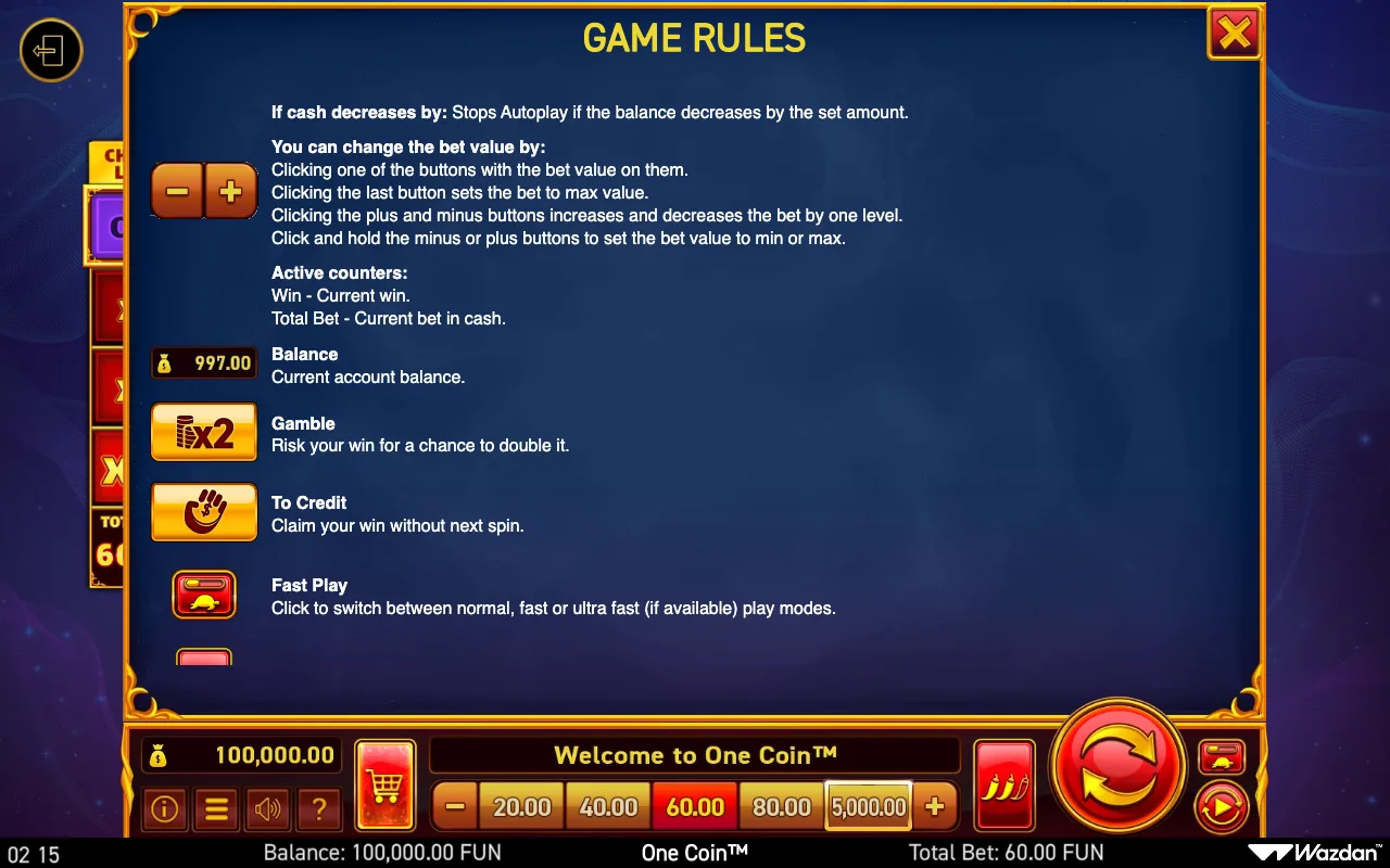 Game rules, page 12 — One Coin