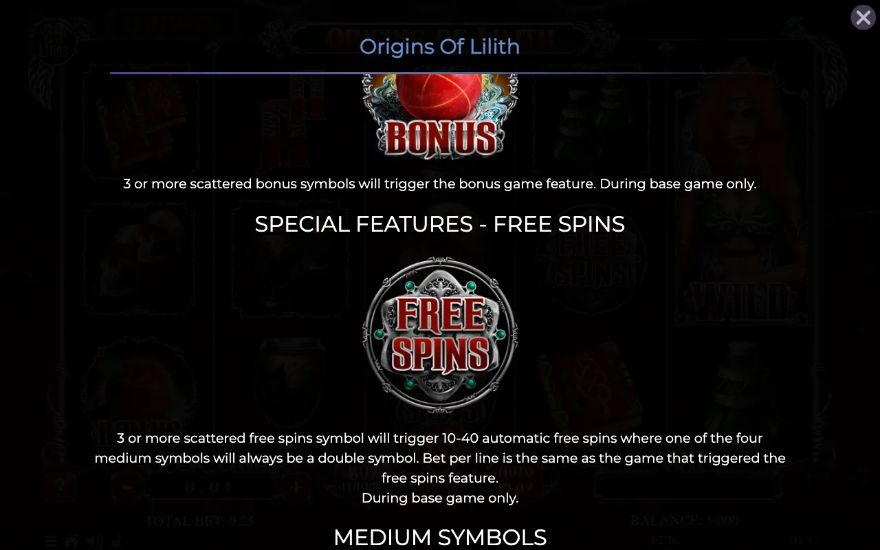 Game rules, page 4 — Origins of Lilith