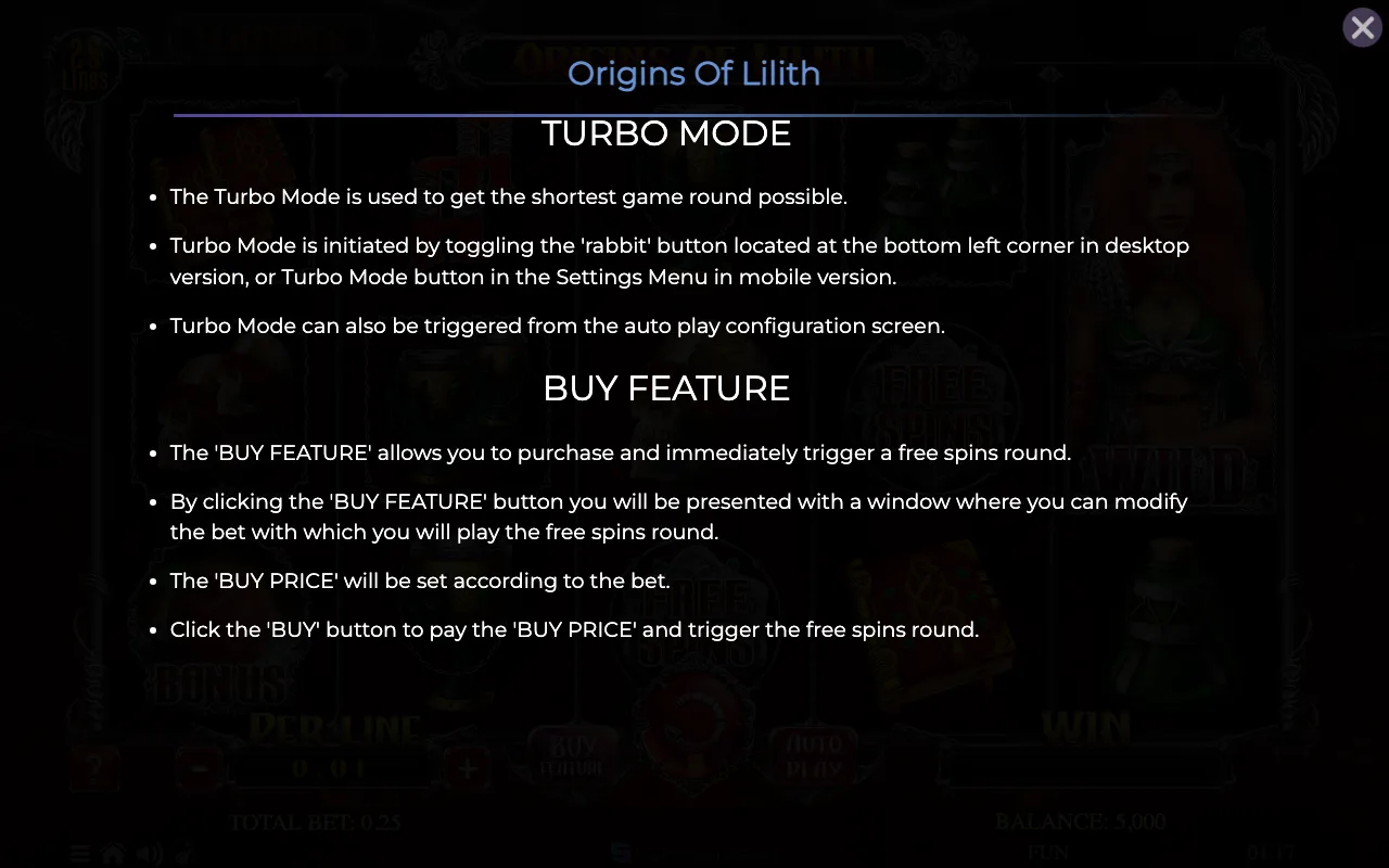 Game rules, page 8 — Origins of Lilith