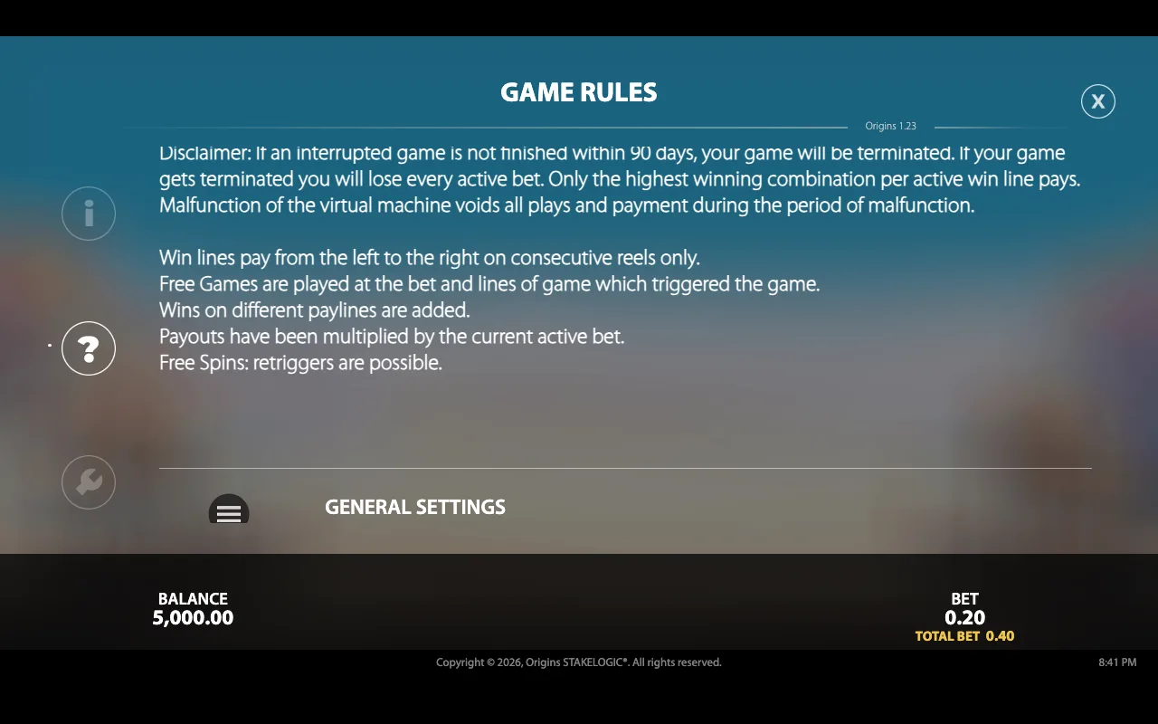 Game rules — Origins
