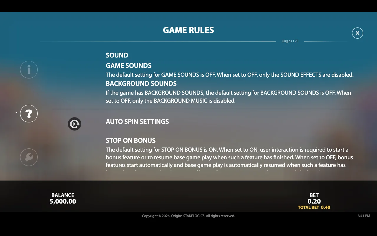 Game rules — Origins