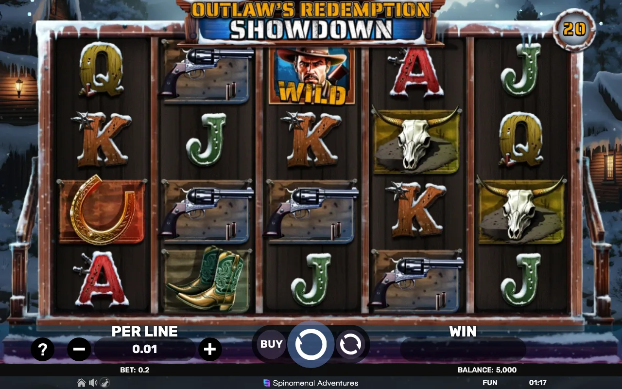 The base game — Outlaws Redemption Showdown
