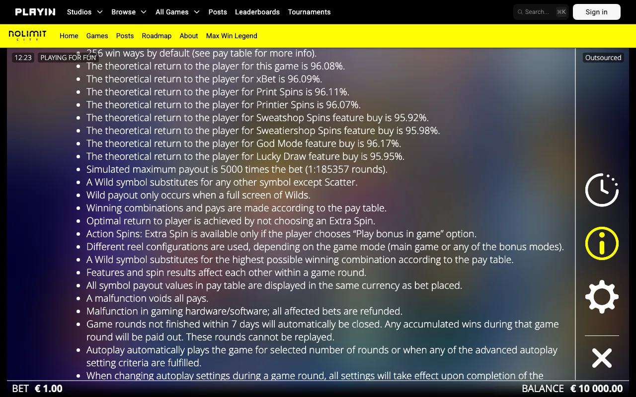 Game rules, page 3 — Outsourced