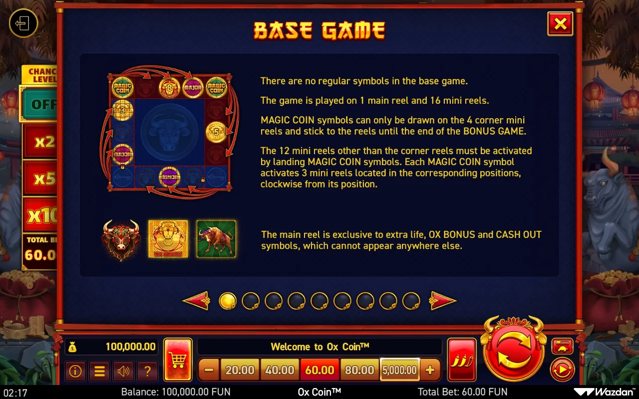 Game rules, page 1 — ox Coin