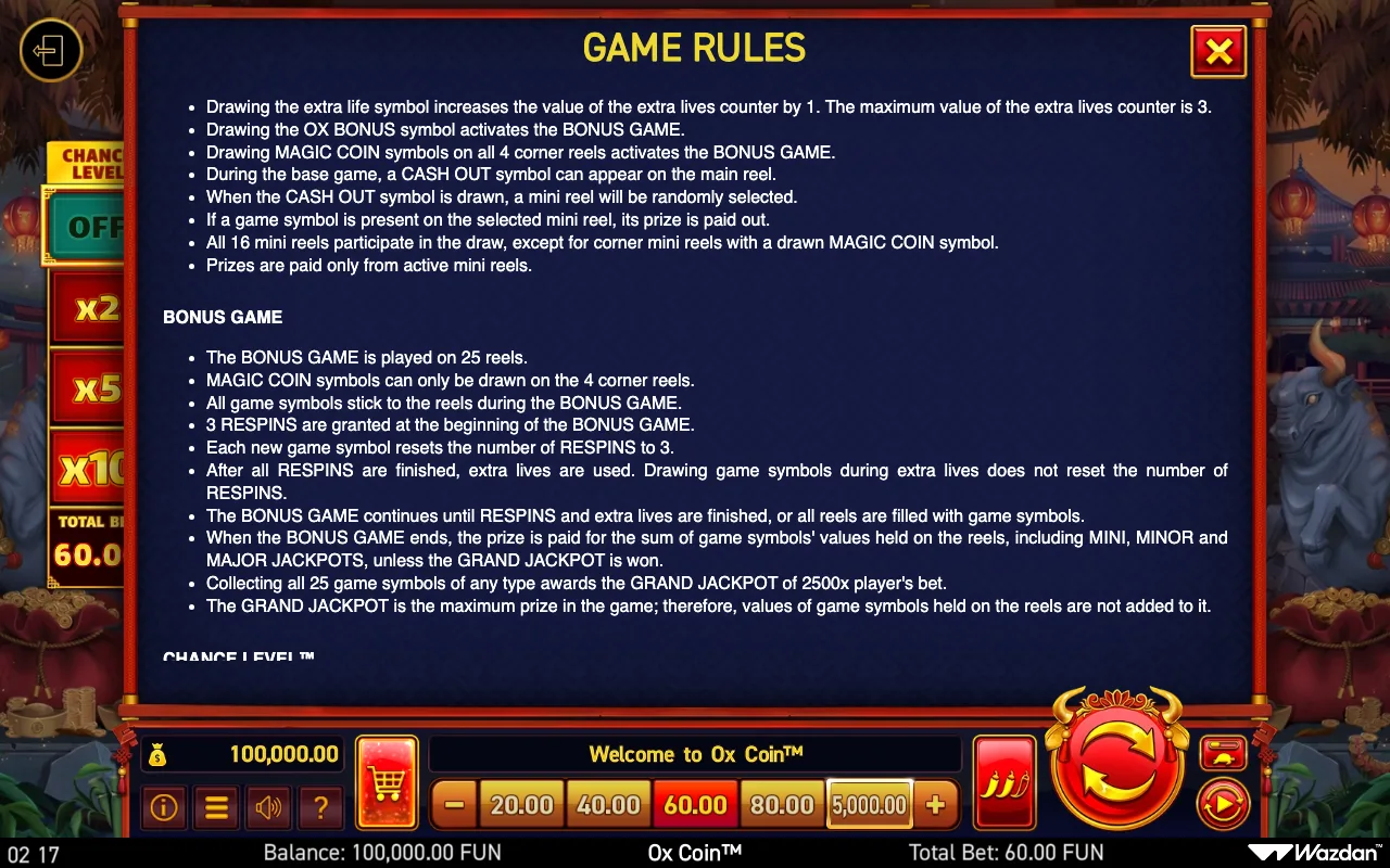 Game rules, page 11 — ox Coin