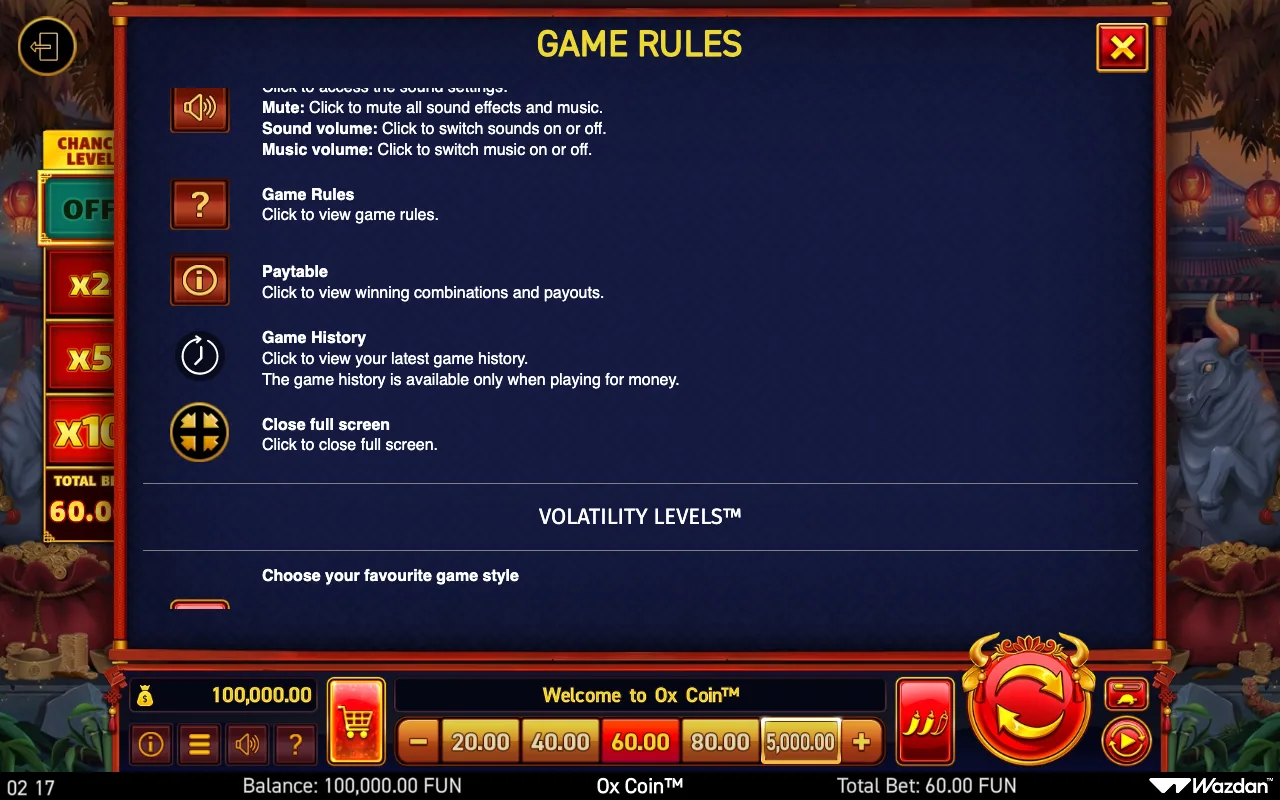 Game rules, page 14 — ox Coin