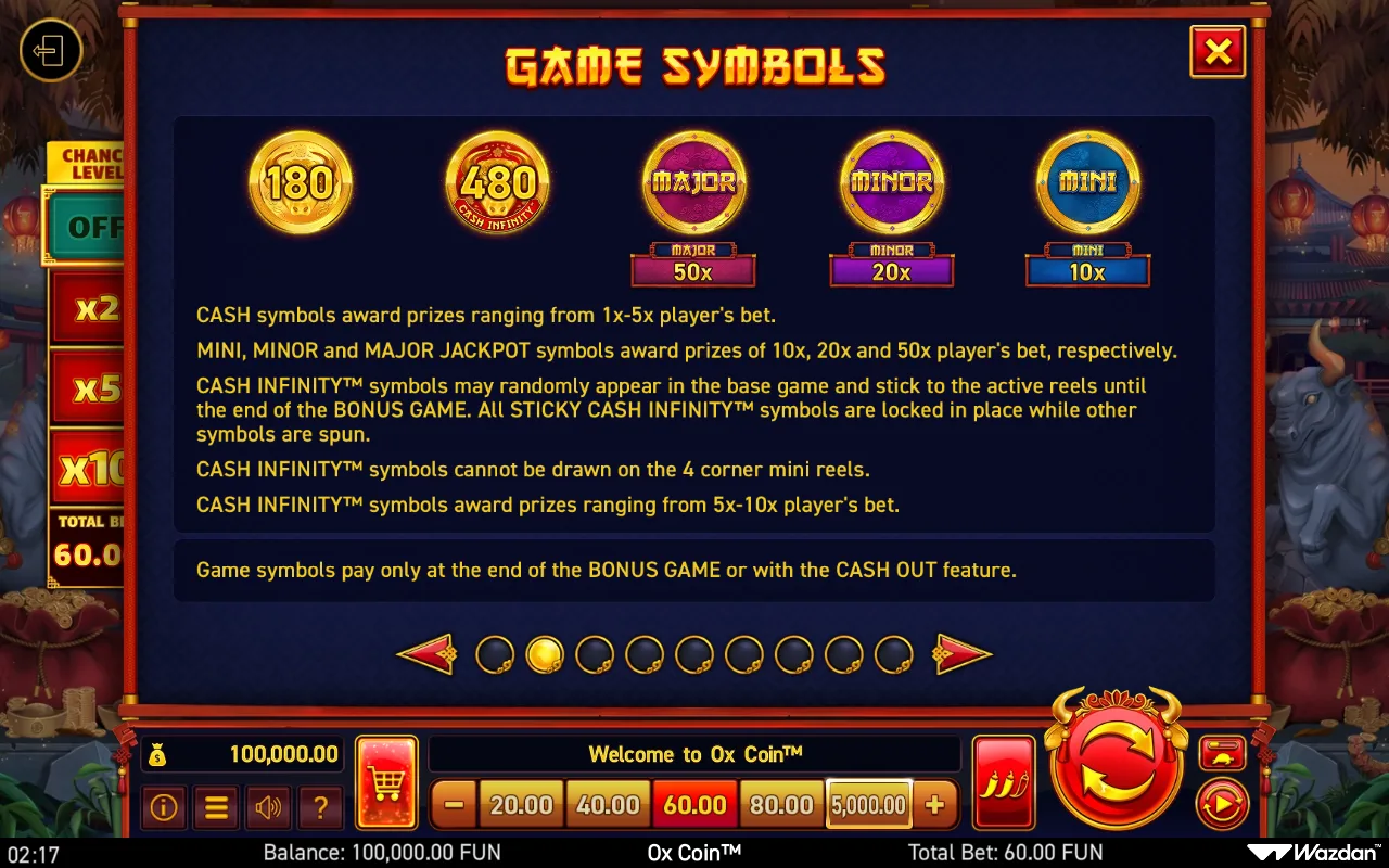 Game rules, page 2 — ox Coin