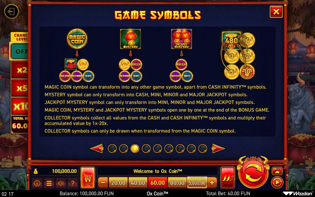 Game rules, page 3 — ox Coin
