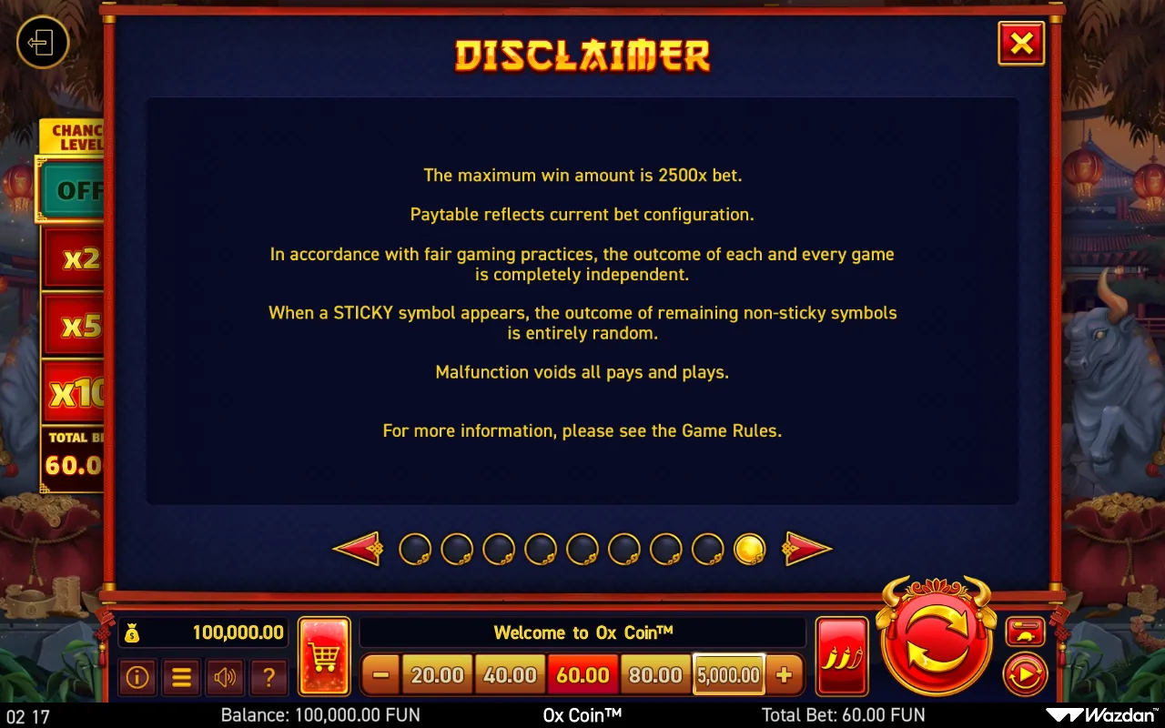 Game rules, page 9 — ox Coin