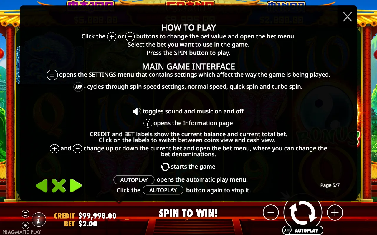 How to play — Panda Fortune 2