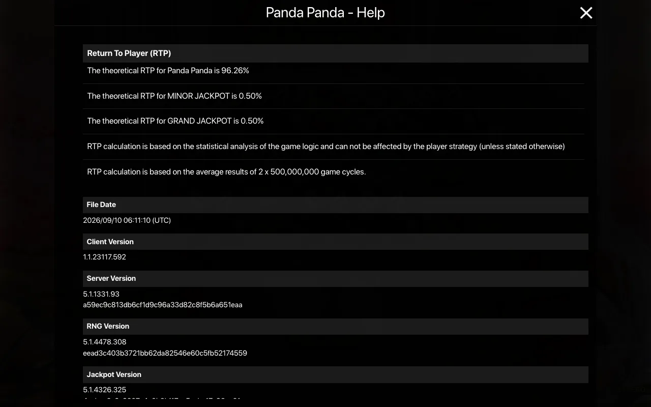Game rules, page 2 — Panda Panda
