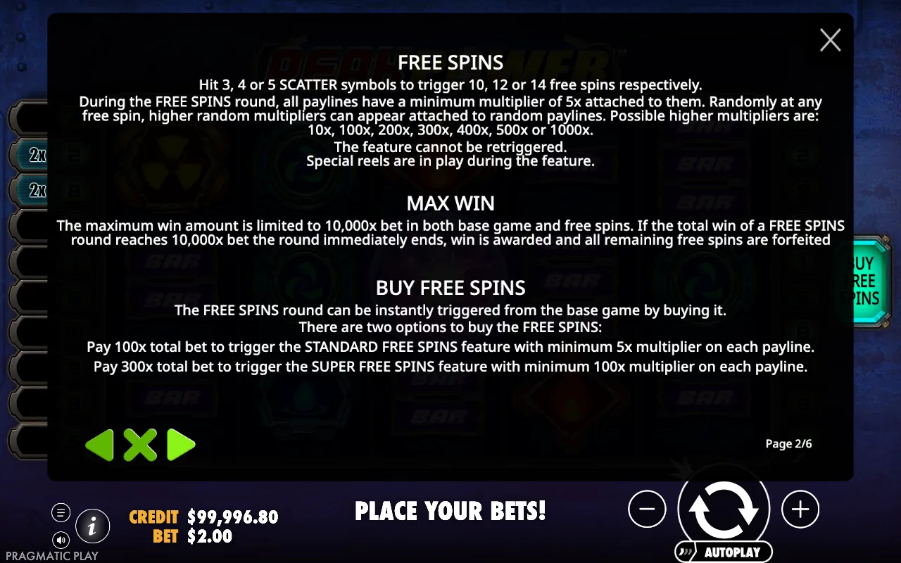 Free spins — Peak Power