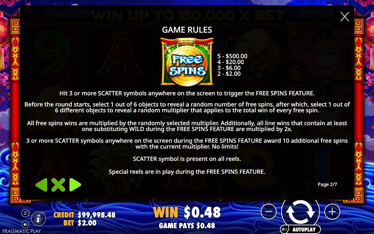Game rules — Peking Luck