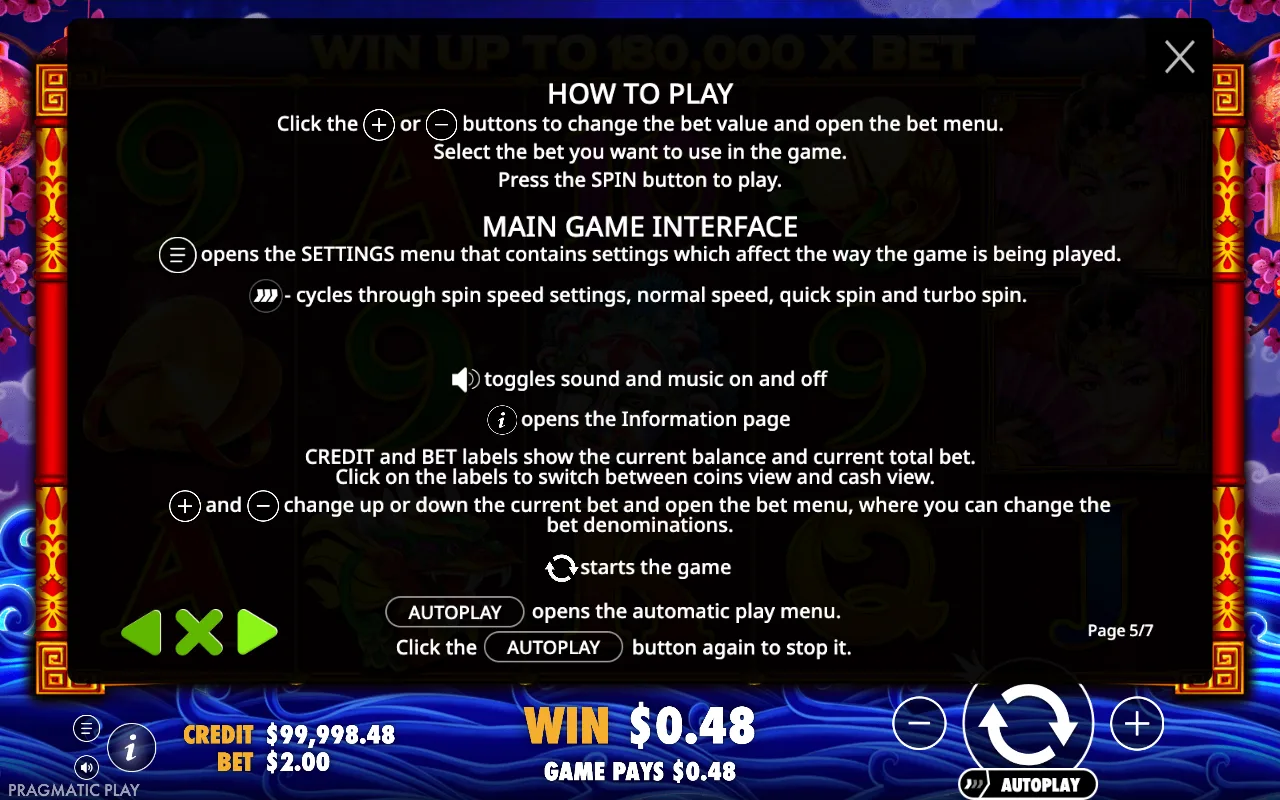How to play — Peking Luck