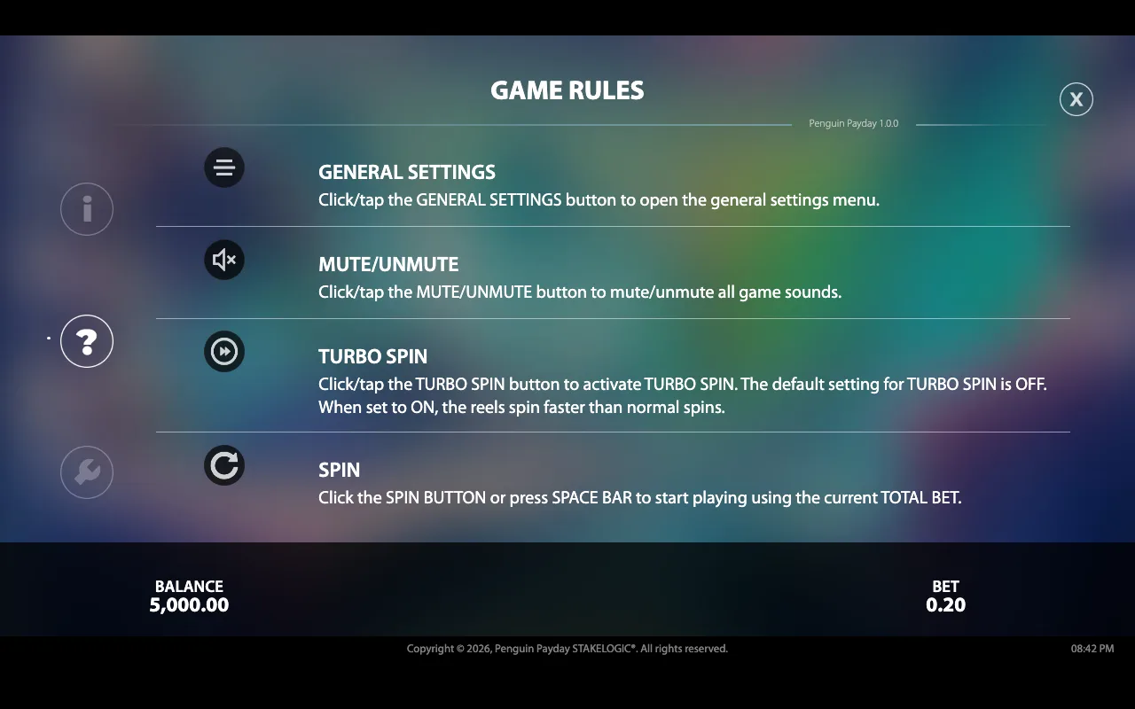 Game rules — Penguin Payday