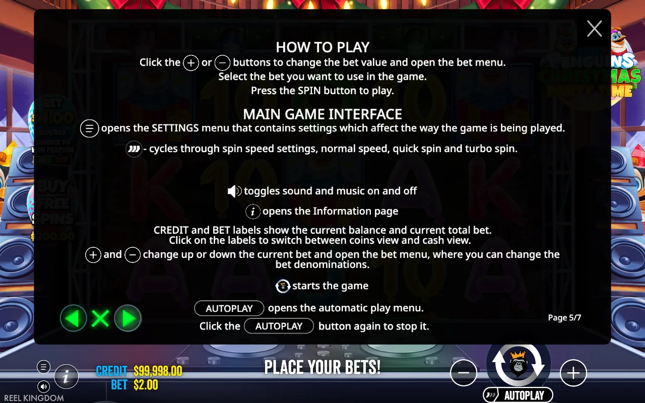 How to play — Penguins Christmas Party Time