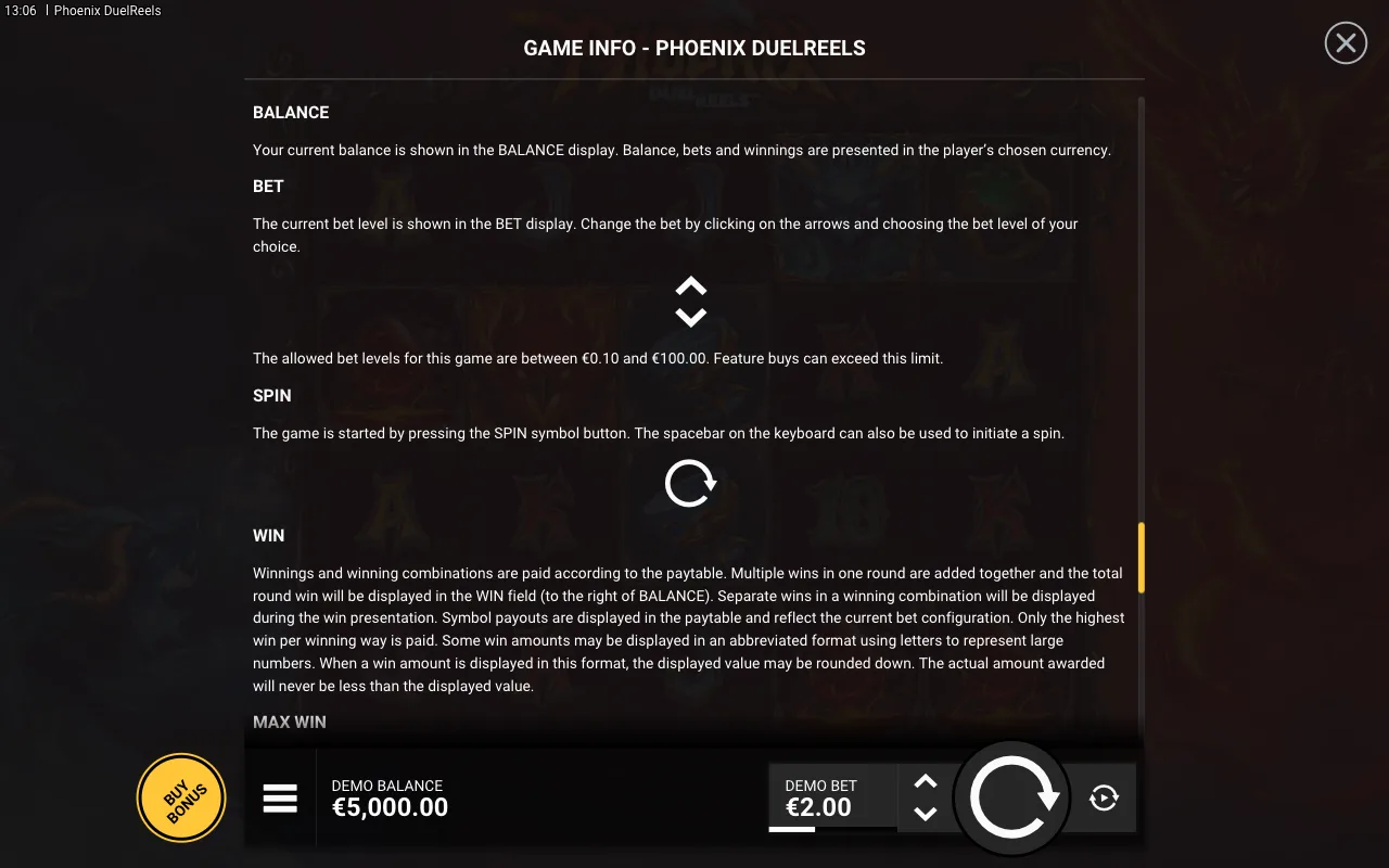 Game rules, page 7 — Phoenix DuelReels
