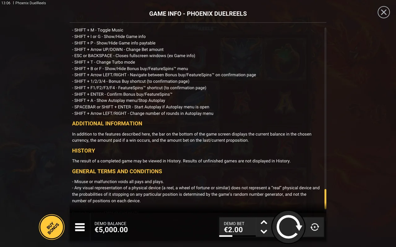 Game rules, page 9 — Phoenix DuelReels