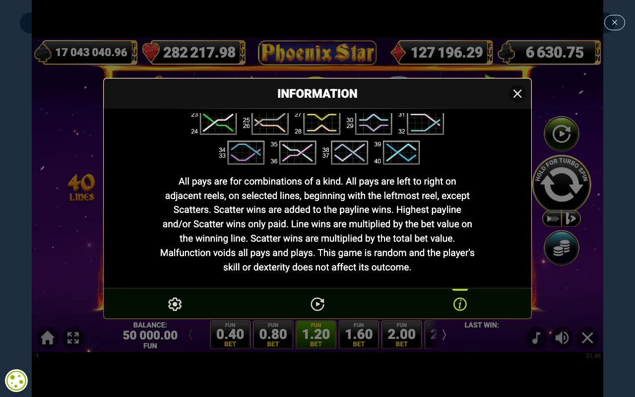 Game rules, page 4 — Phoenix Star
