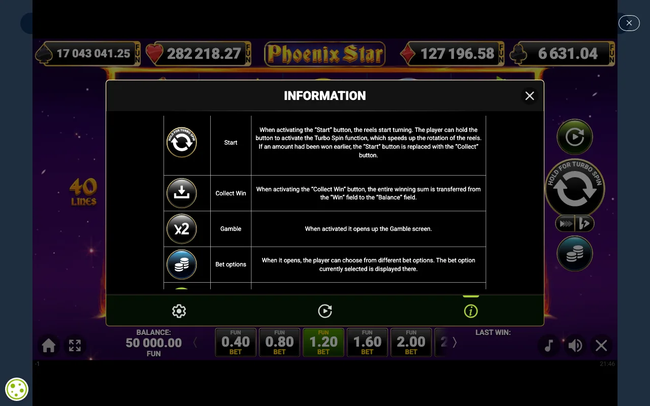 Game rules, page 5 — Phoenix Star