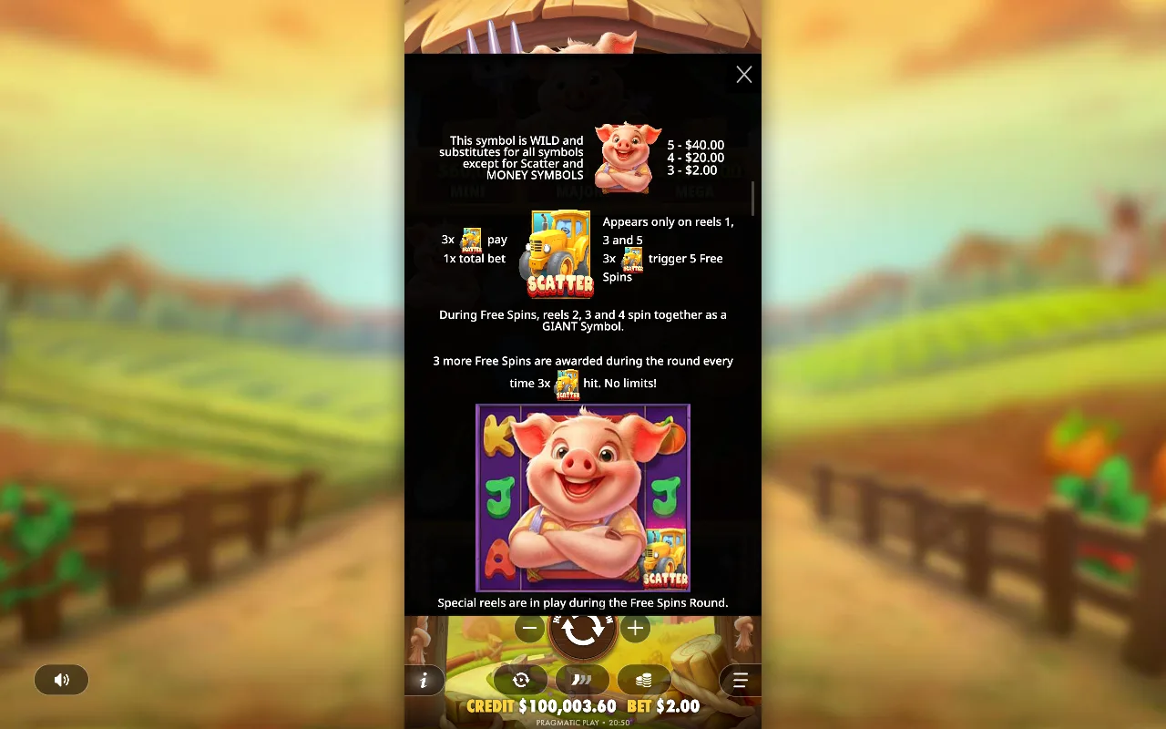 Game rules, page 7 — Pig Farm