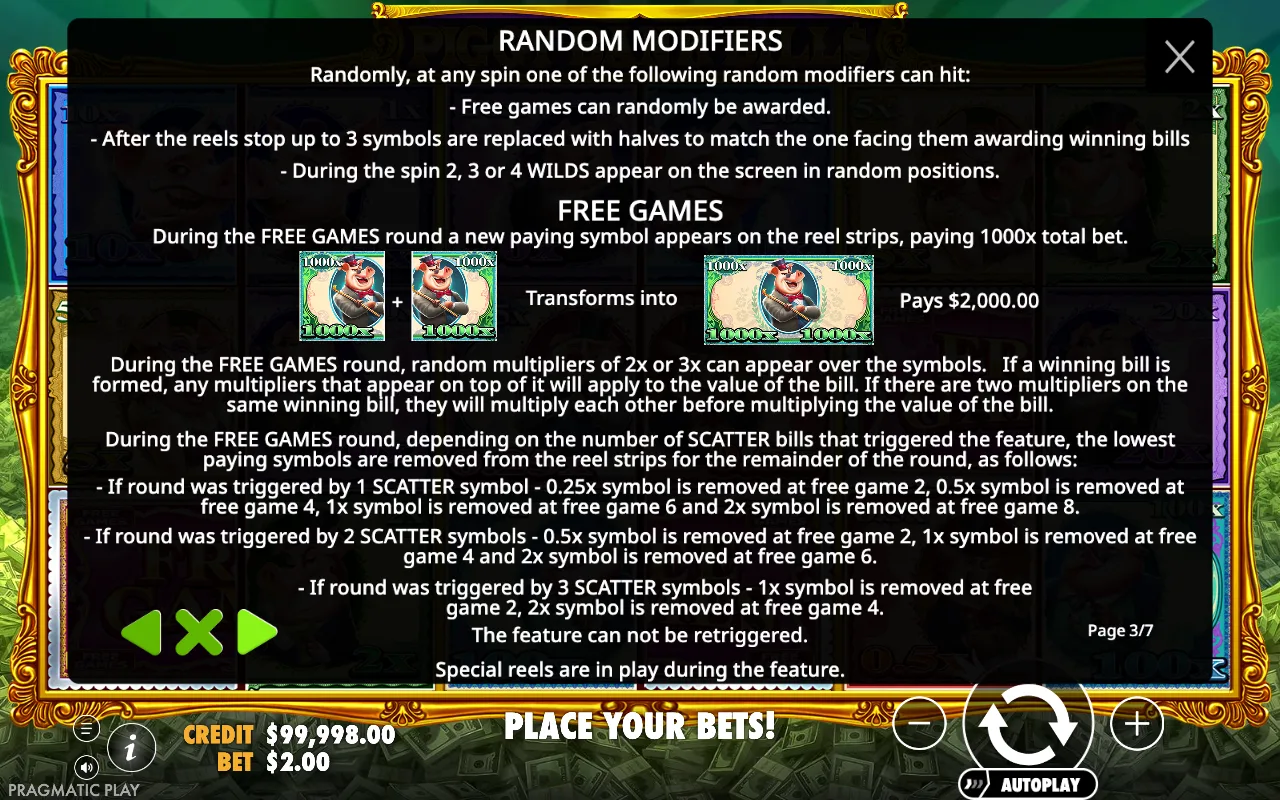 Free games — Piggy Bank Bills