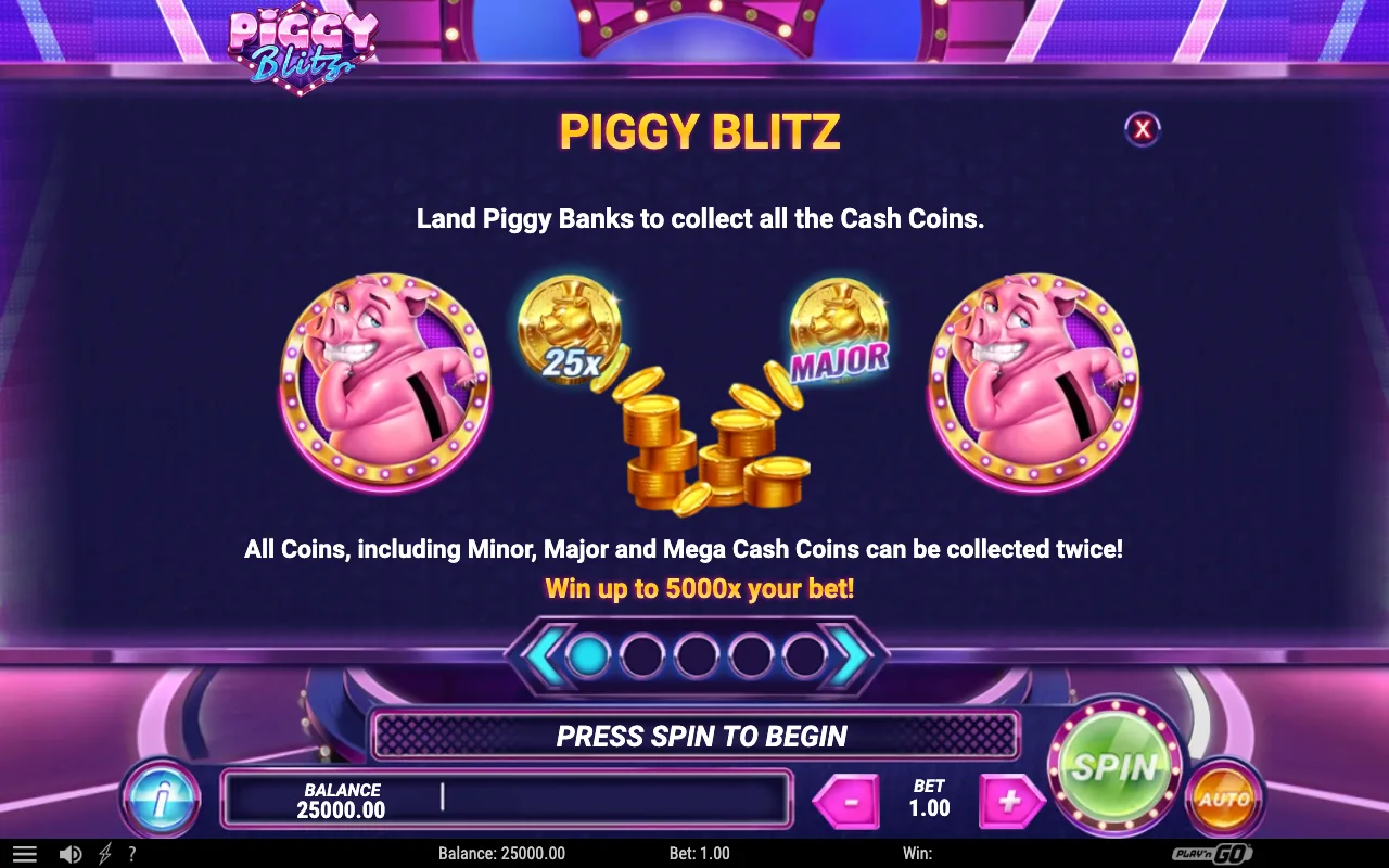 Game rules, page 2 — Piggy Blitz