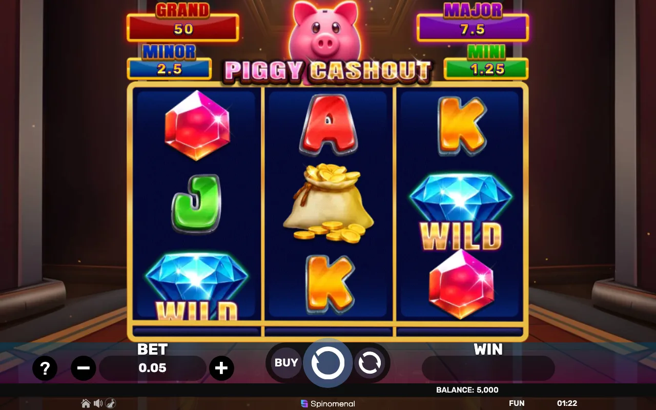 The base game — Piggy Cashout Holdhit 3x3
