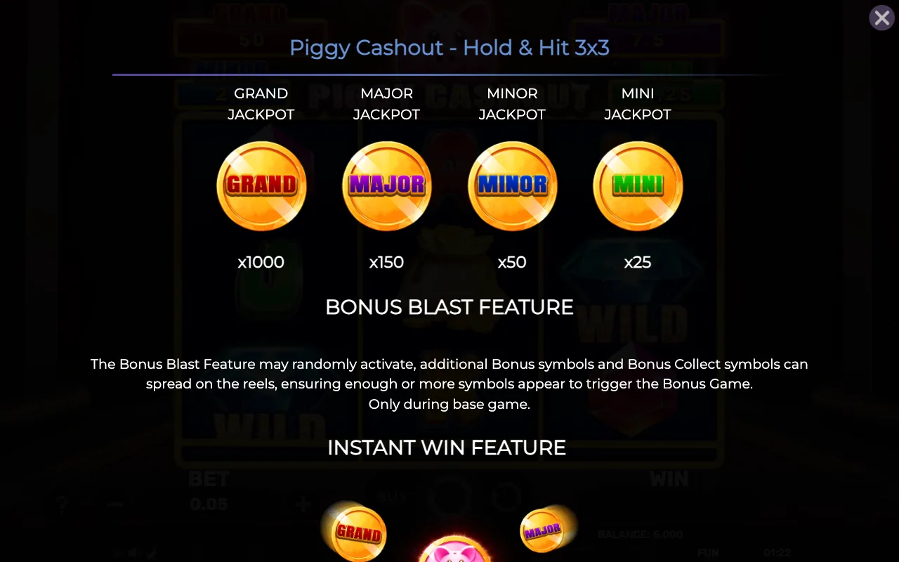 Jackpot jackpot jackpot jackpot — Piggy Cashout Holdhit 3x3