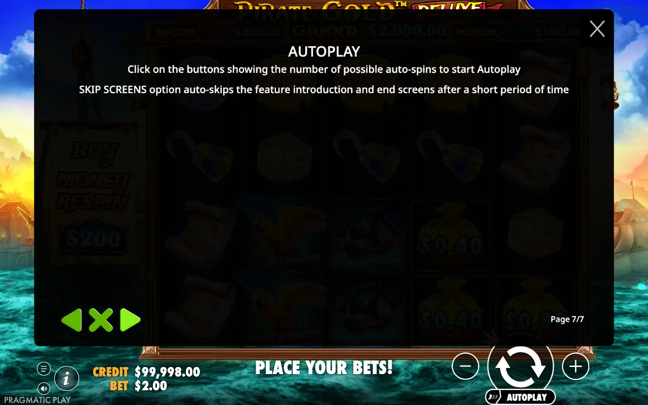 Autoplay — Pirate Gold Deluxe